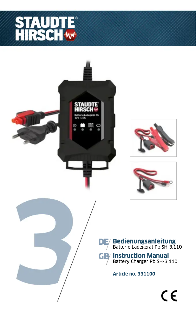 Page n°1 - Manuel utilisateur Staudte-Hirsch SH-3.110