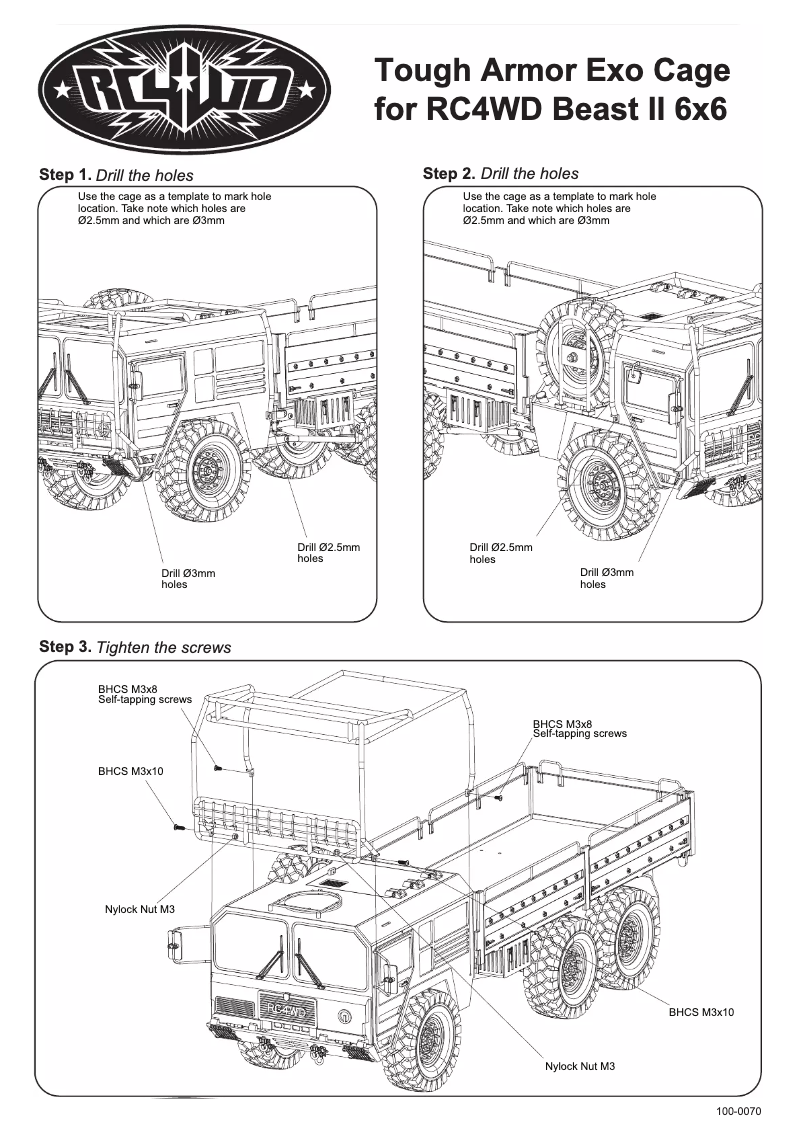 Page 1 de la notice Manuel utilisateur RC4WD Z-X0056