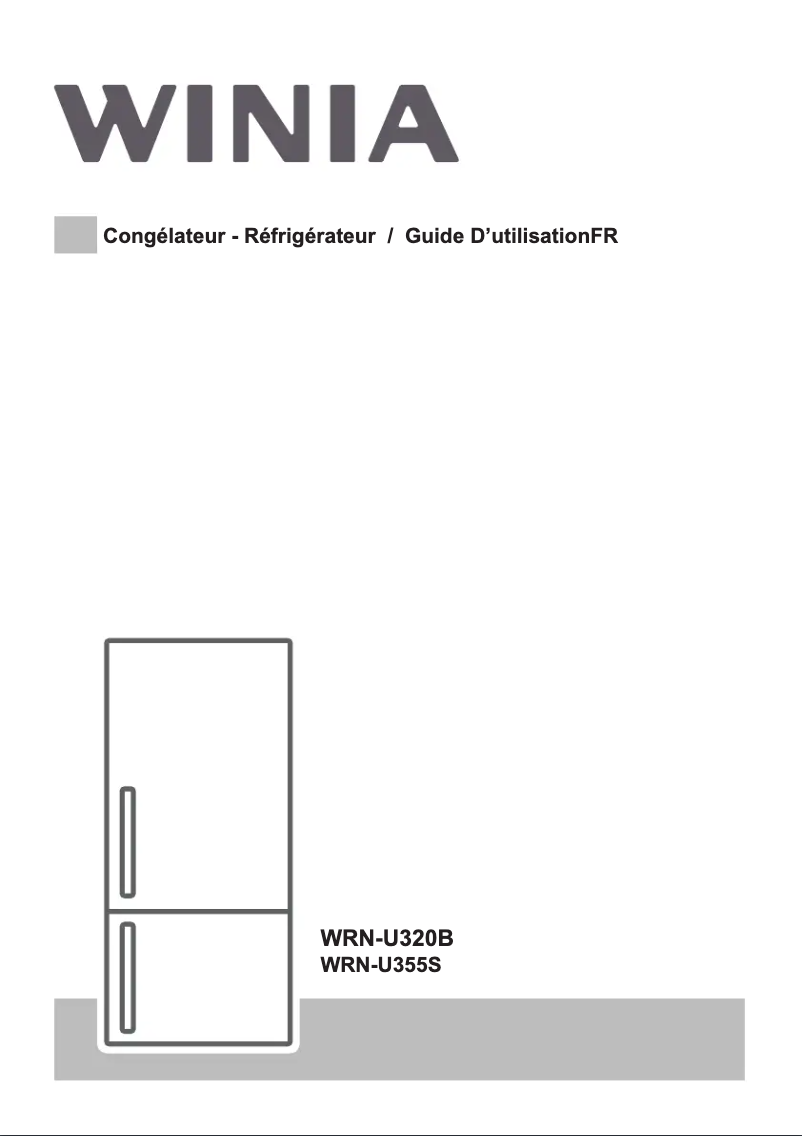 Page n°1 - Manuel utilisateur Winia WRN-U320B