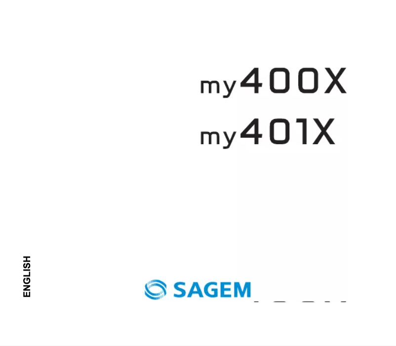 Image de la première page du manuel de l'appareil MY401X