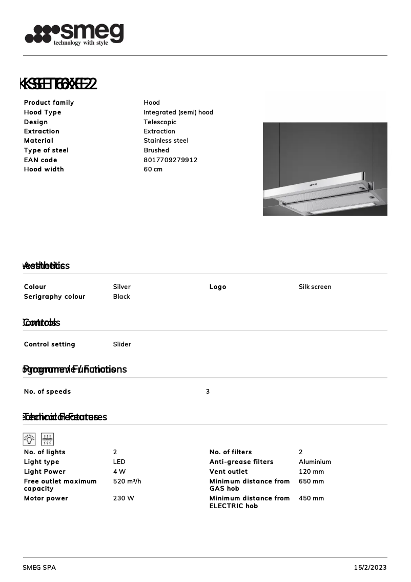 Page n°1 - Brochure Smeg KSET6XE2