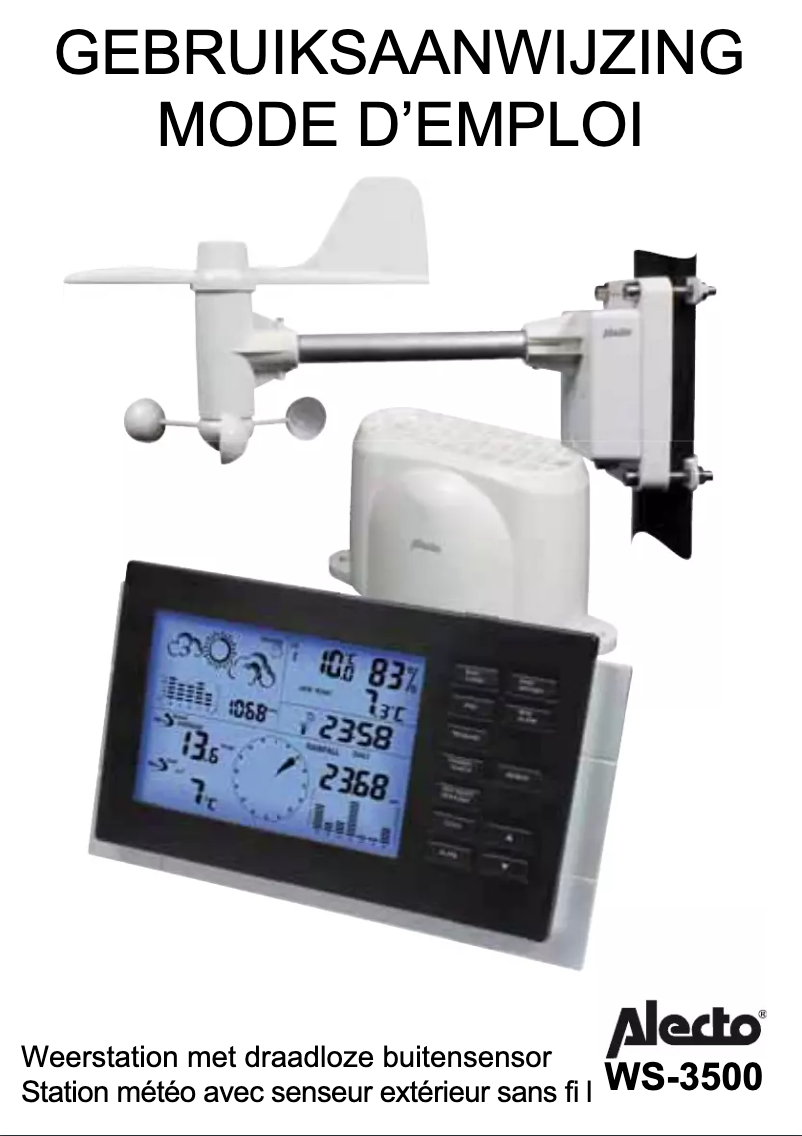 Page n°1 - Manuel utilisateur Alecto WS-3500