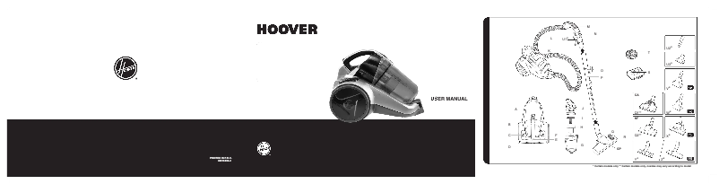 Page n°1 - Manuel utilisateur Hoover Vision Reach BF70