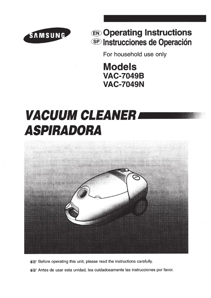 Page n°1 - Manuel utilisateur Samsung VAC-7049N