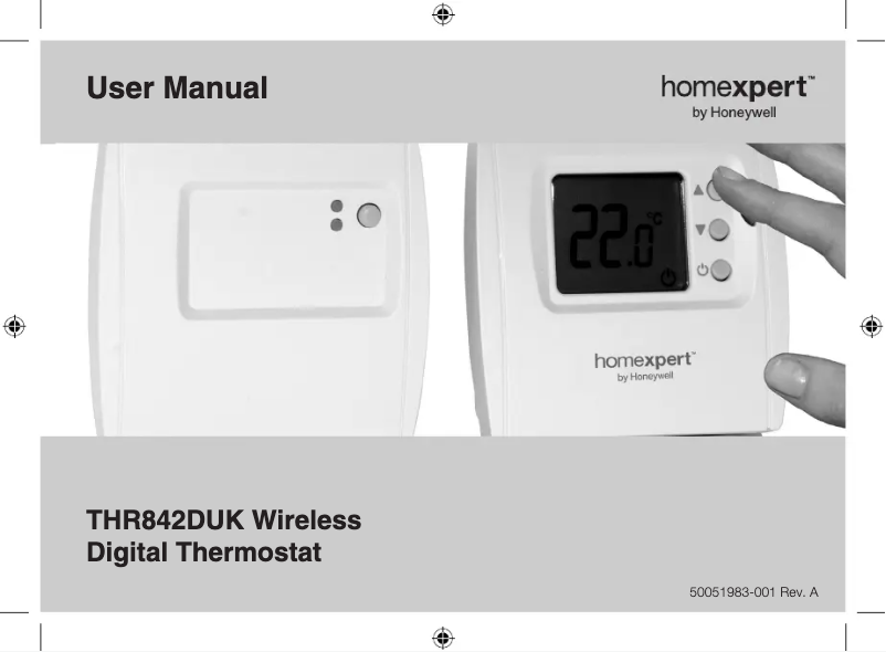Page 1 de la notice Manuel utilisateur Honeywell Homexpert THR842DUK