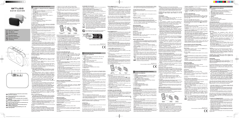Page n°1 - Manuel utilisateur Muse M-307 BTW