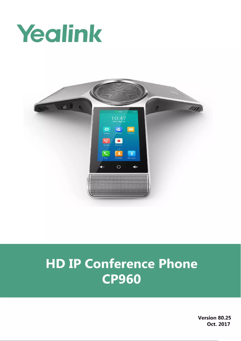 Image de la première page du manuel de l'appareil CP960