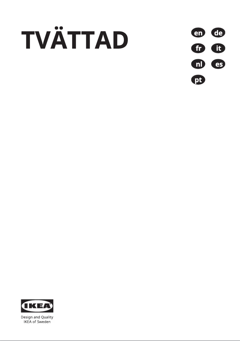 Página 1 del manual Manual de usuario Ikea TVÄTTAD 404.889.80