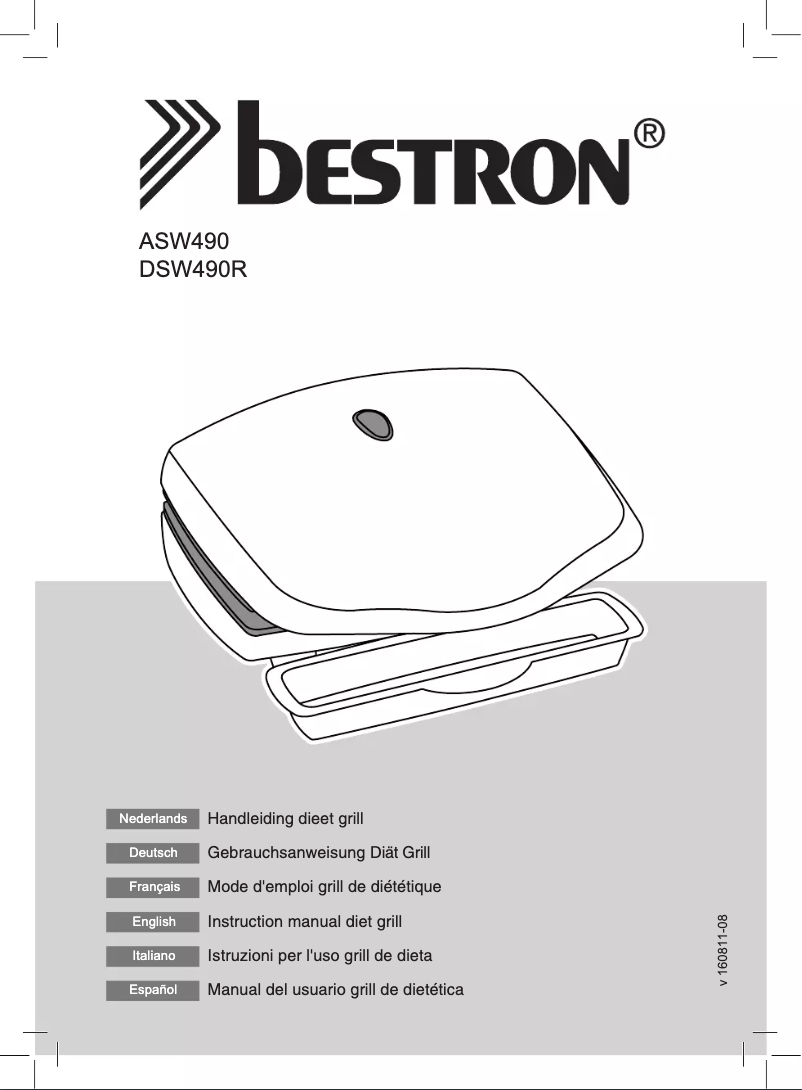 Page 1 de la notice Manuel utilisateur Bestron ASW490