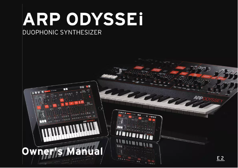 Page n°1 - Manuel utilisateur Korg ARP ODYSSEi