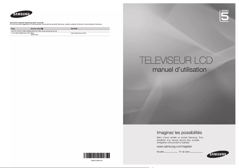 Image de la première page du manuel de l'appareil LE37B530P7W