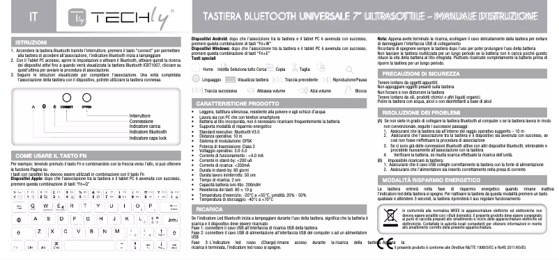 Page 1 de la notice Manuel utilisateur Techly ICTB1007
