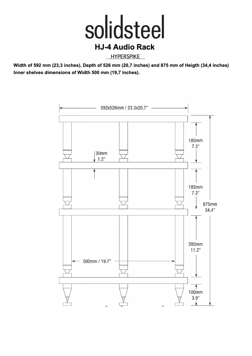 Page 1 de la notice Mode d'emploi Solidsteel Hyperspike HJ-4