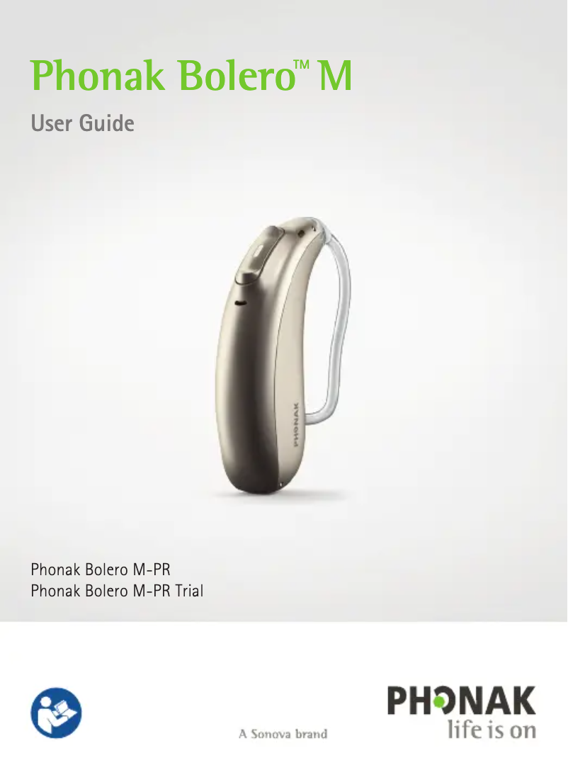 Page 1 de la notice Manuel utilisateur Phonak Bolero Marvel