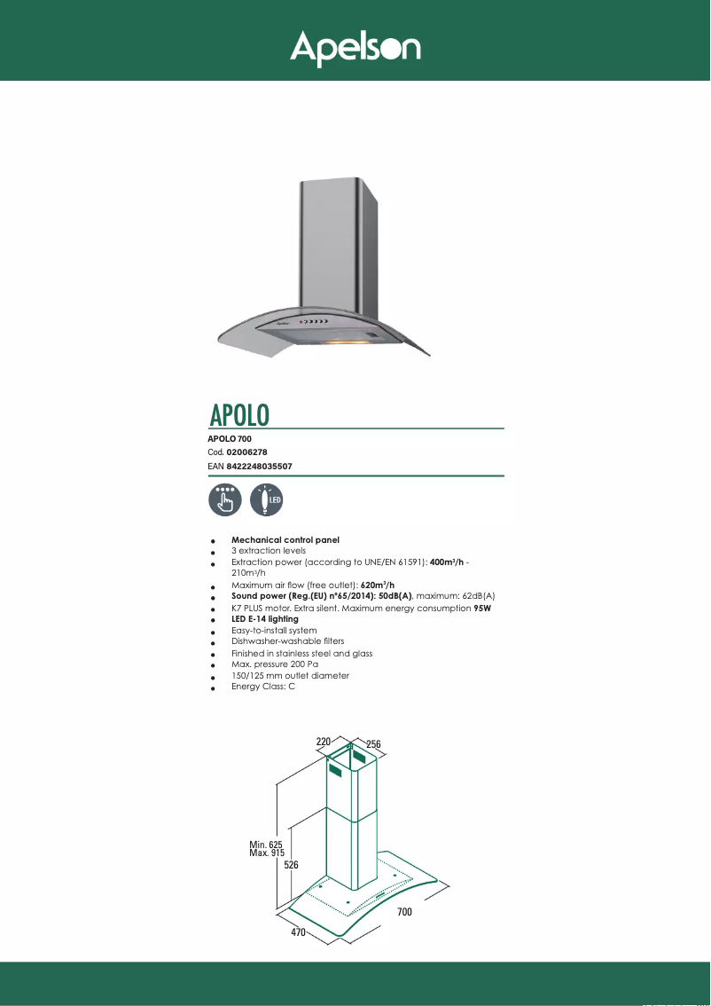 Image de la première page du manuel de l'appareil APOLO