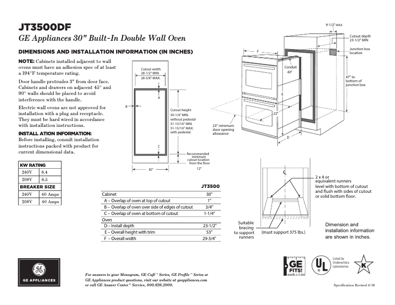 Image de la première page du manuel de l'appareil JT3500DFCC
