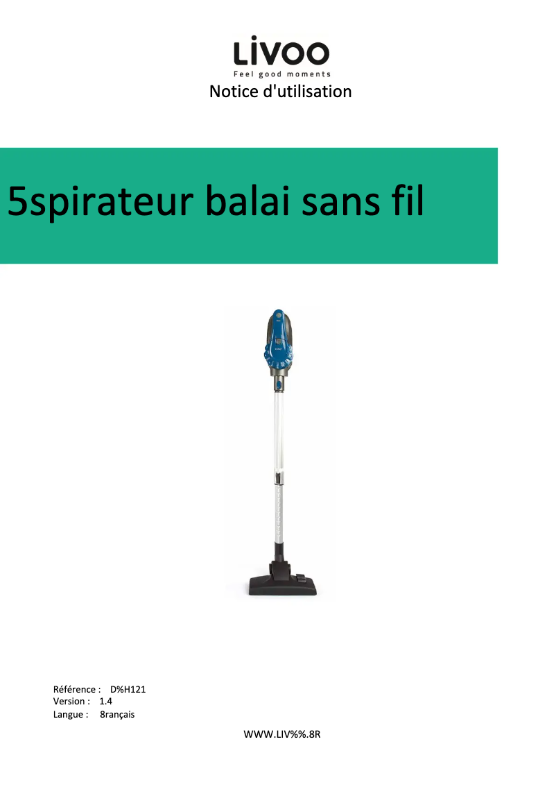 Página 1 del manual Manual de usuario Livoo DOH121