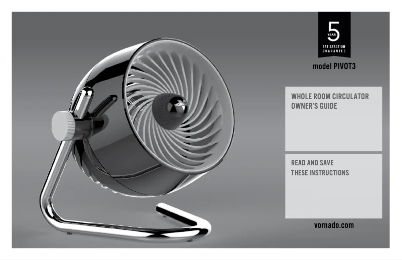 Página 1 del manual Manual de usuario Vornado PIVOT3