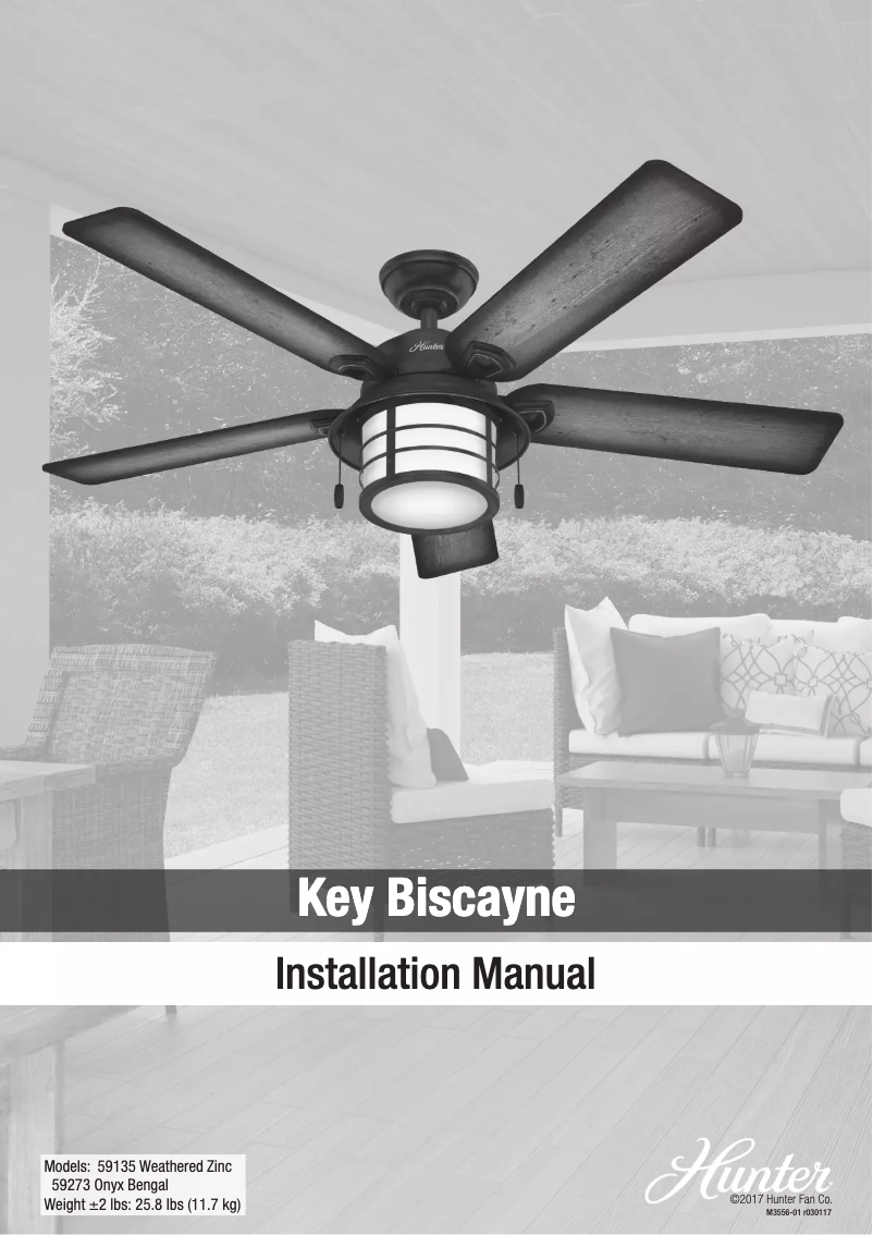 Página 1 del manual Manual de usuario Hunter Key Biscayne