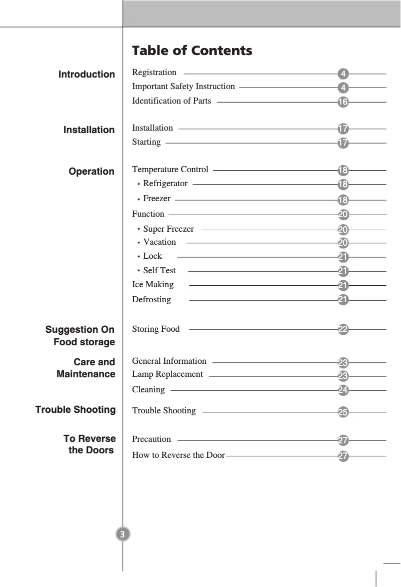 Imagen de la primera página del manual del dispositivo GB3133