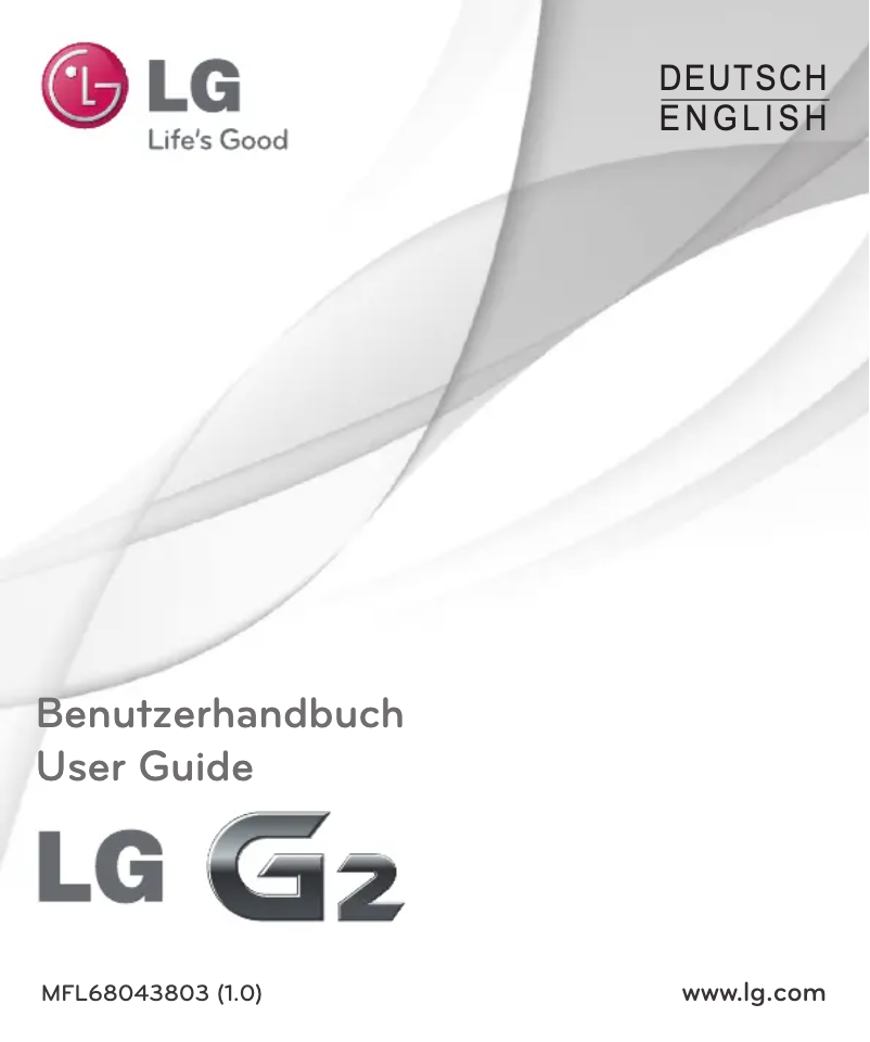 Page 1 de la notice Manuel utilisateur LG G2 F320