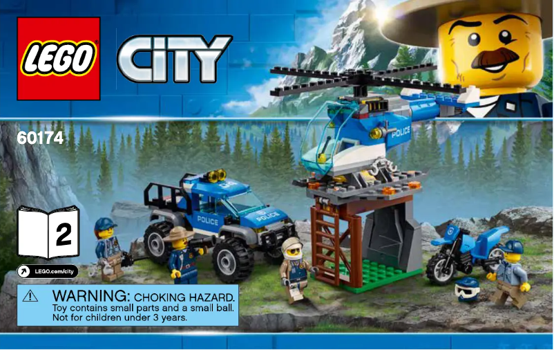 Page 1 de la notice Consignes visuelles Lego City 60174