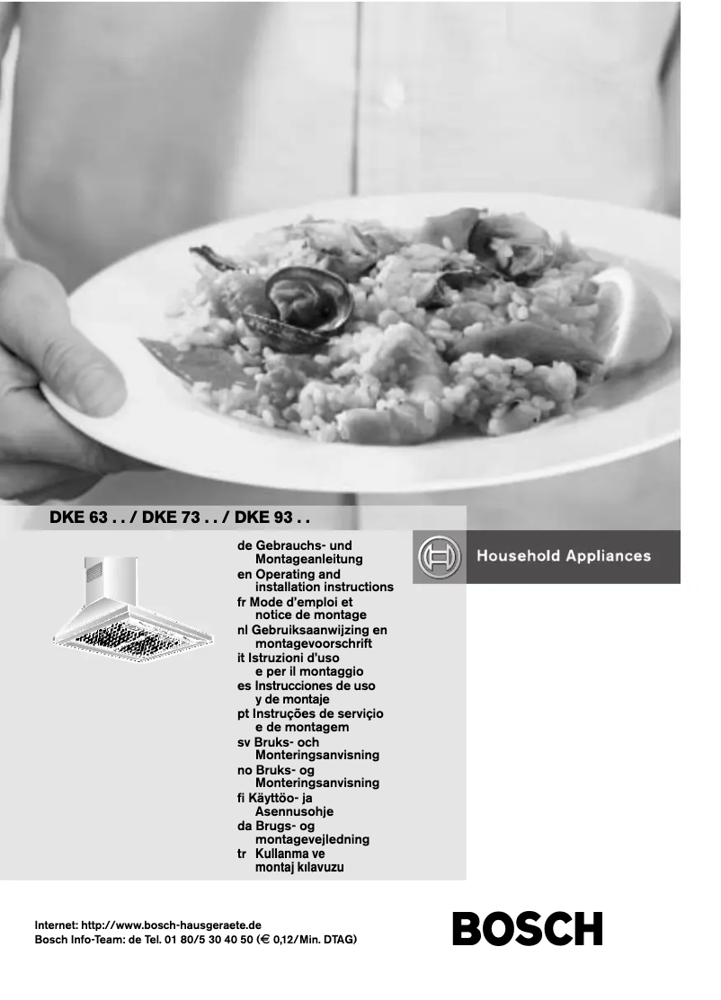 Page n°1 - Manuel utilisateur Bosch DKE633A