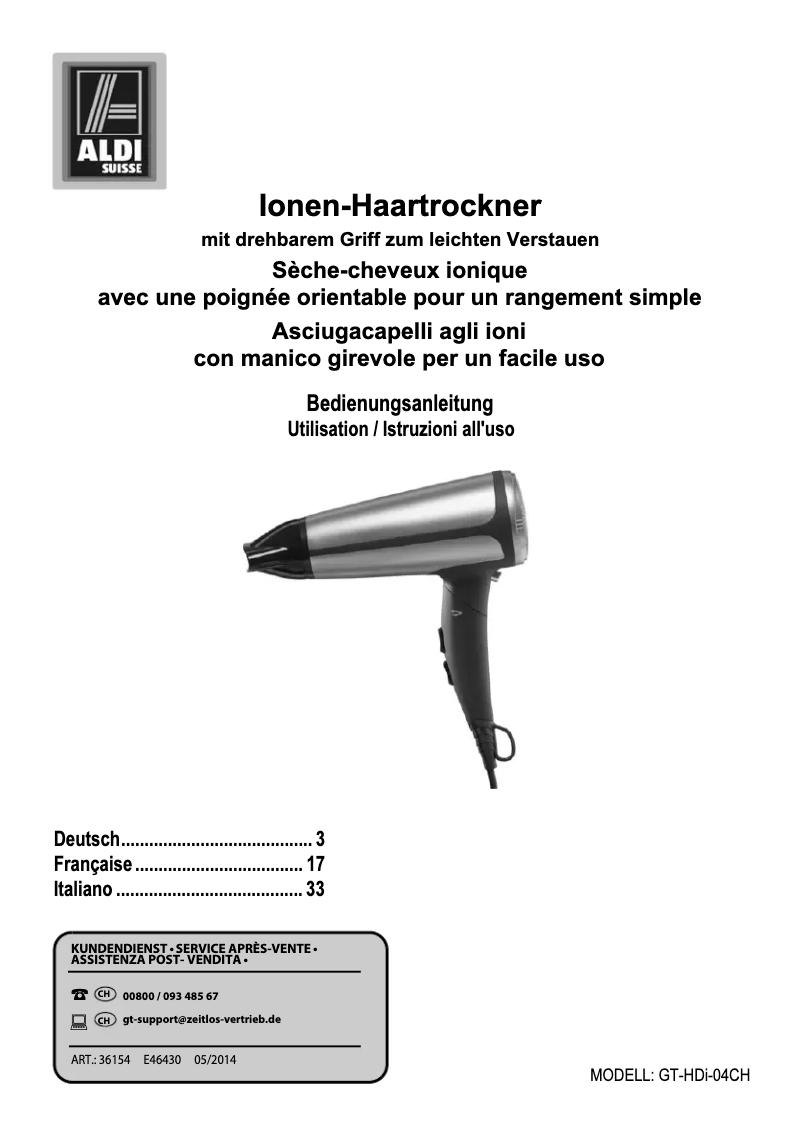 Page n°1 - Manuel utilisateur GlobalTronics GT-HDi-04CH