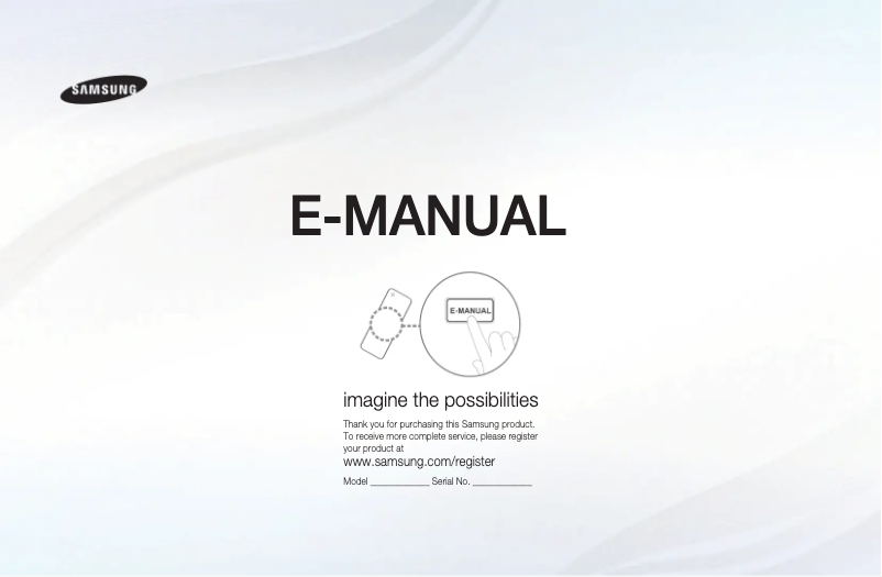 Page n°1 - Manuel utilisateur Samsung UA40EH5006M