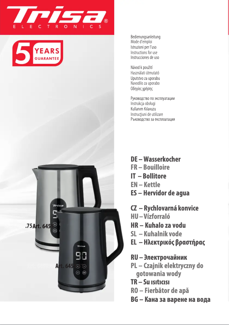 Image de la première page du manuel de l'appareil Digital Boil 6459.75