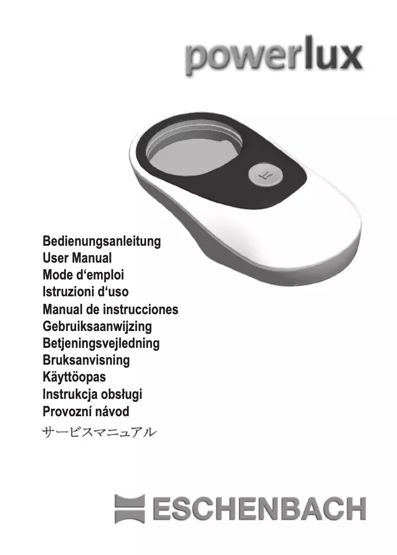 Page 1 de la notice Manuel utilisateur Eschenbach Powerlux