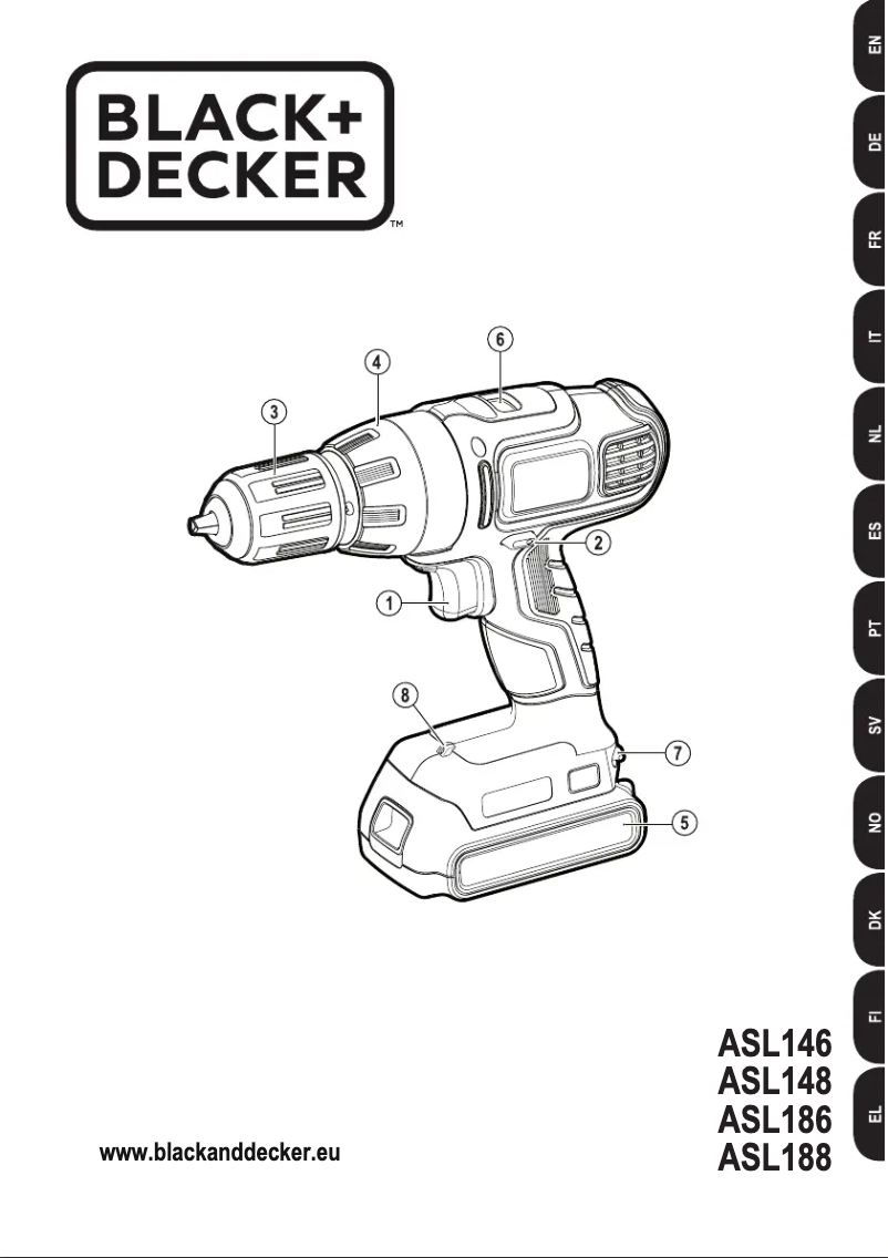 Image de la première page du manuel de l'appareil ASL188