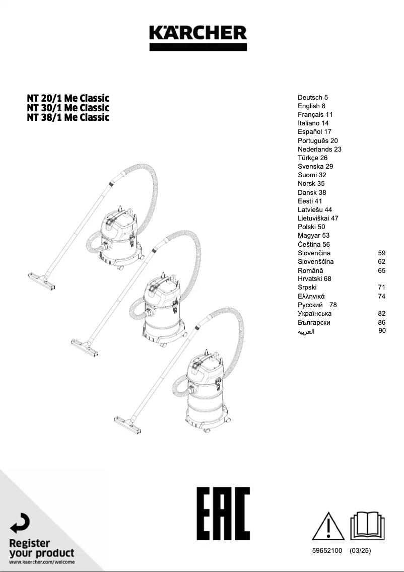 Imagen de la primera página del manual del dispositivo NT 38/1 Me Classic
