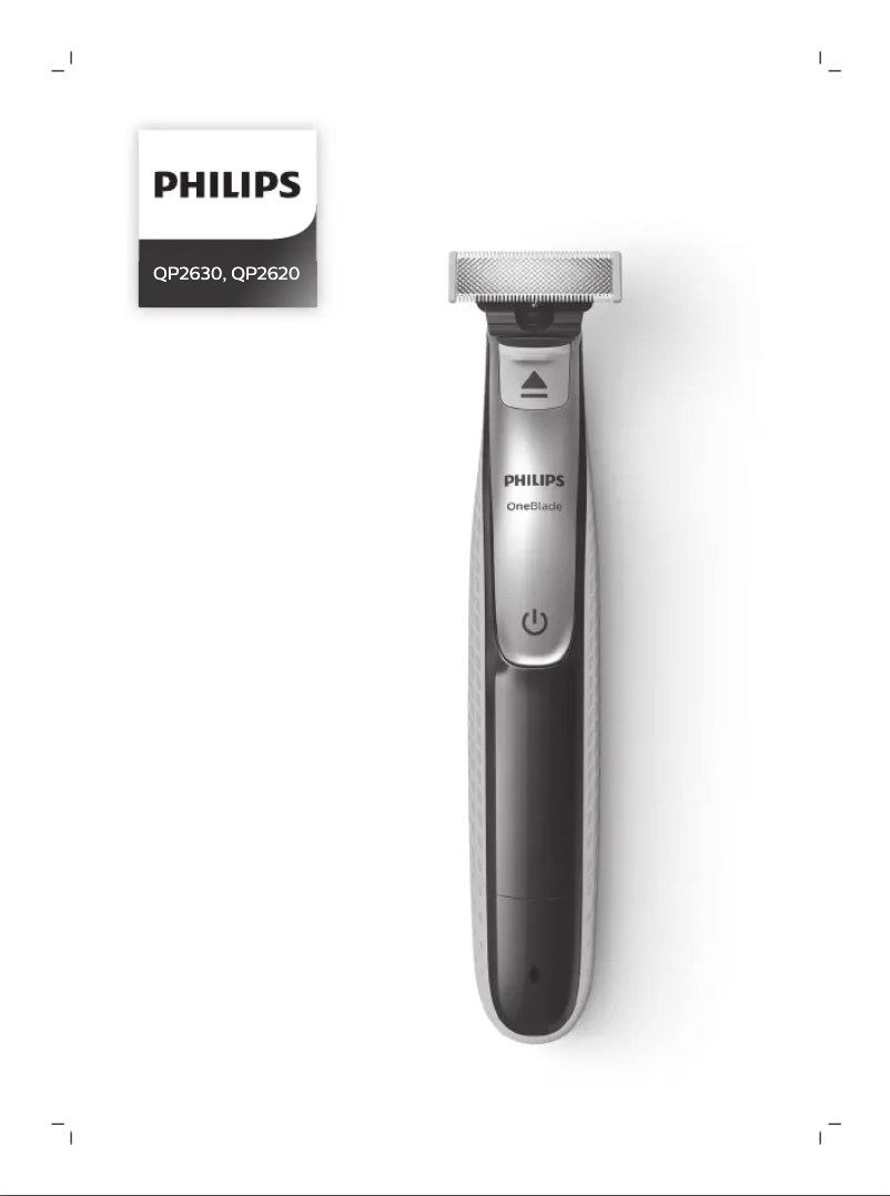 Page n°1 - Manuel utilisateur Philips OneBlade Face + Body QP2630