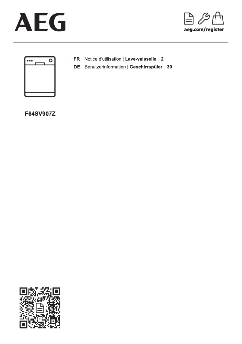 Page n°1 - Manuel utilisateur AEG F64SV907Z