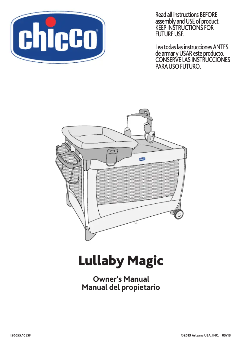 Page 1 de la notice Manuel utilisateur Chicco Lullaby Magic