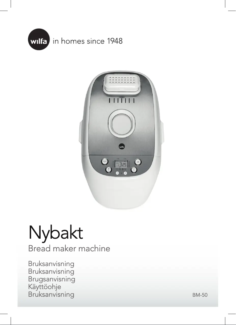 Page 1 de la notice Manuel utilisateur Wilfa BM-50