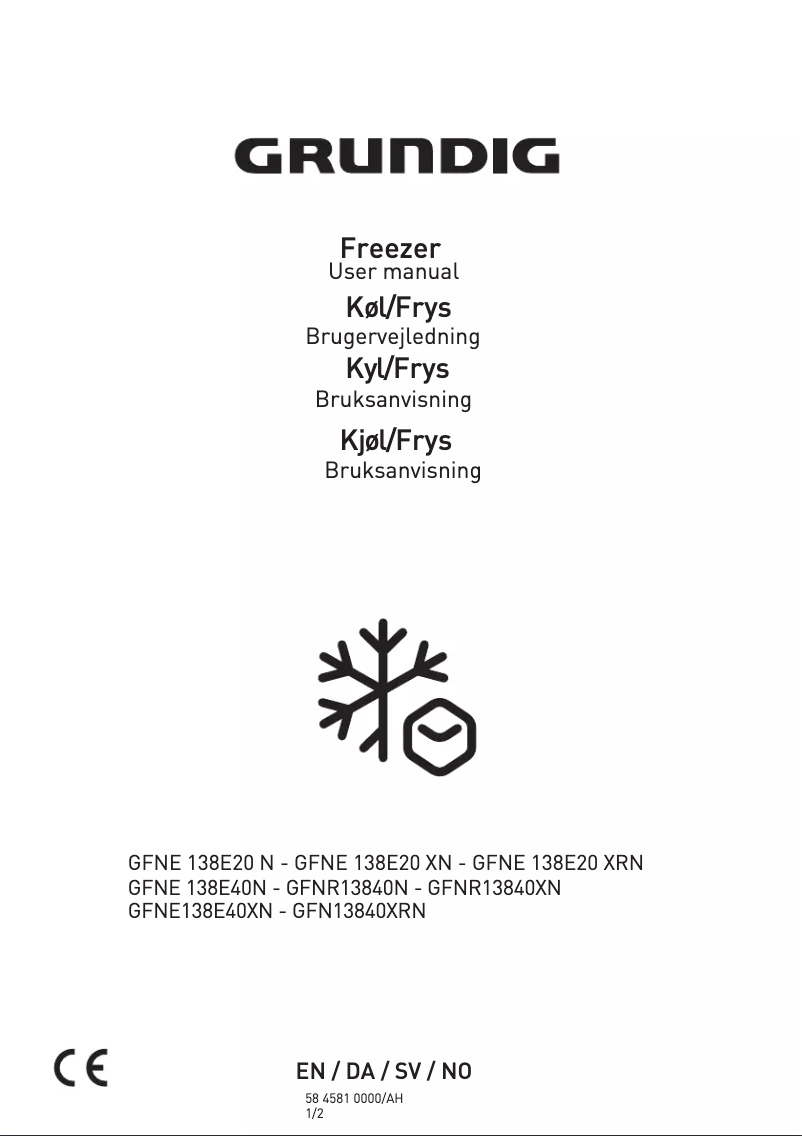 Image de la première page du manuel de l'appareil GFNR 13840 XN