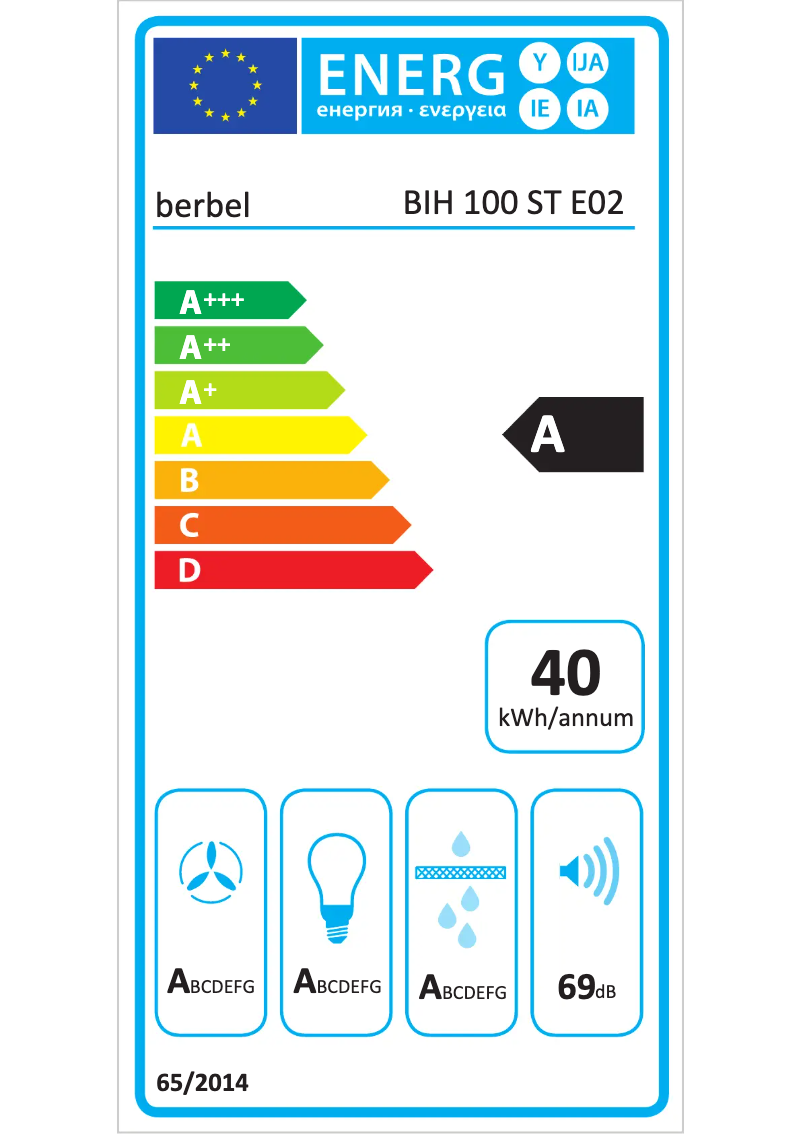Page n°1 - Manuel utilisateur Berbel BIH 100 ST