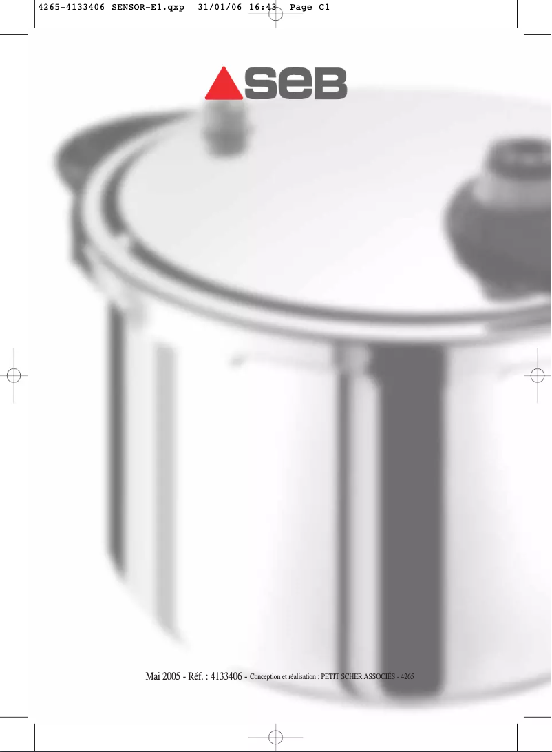 Page 1 de la notice Manuel utilisateur SEB Sensor