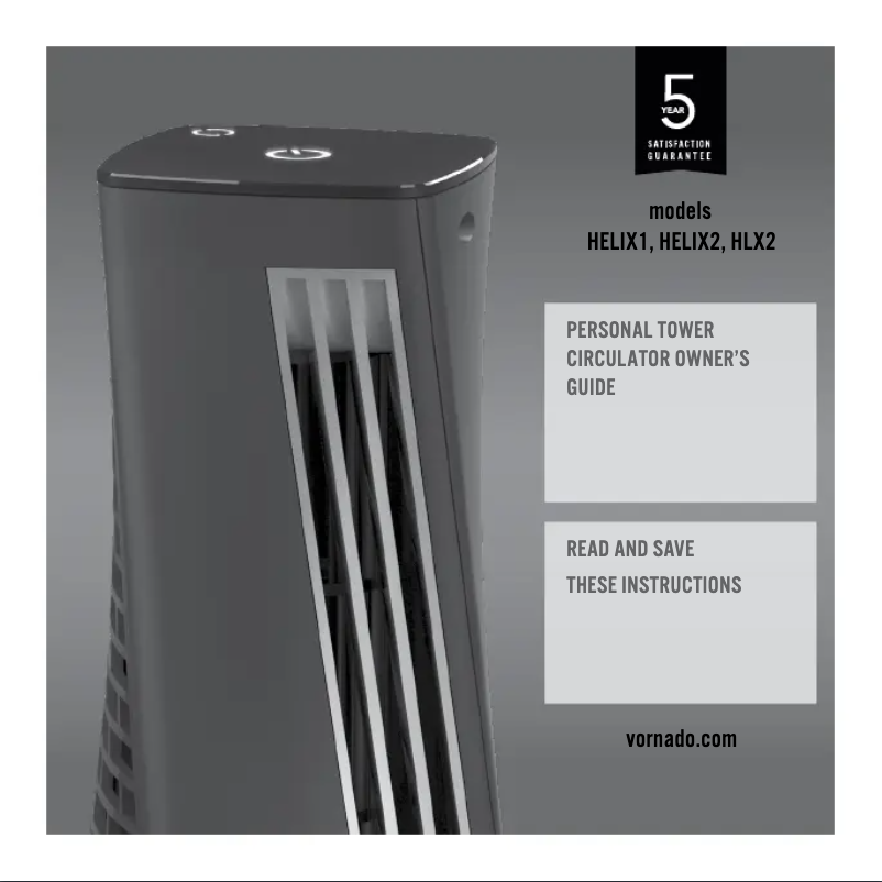 Página 1 del manual Manual de usuario Vornado HELIX1