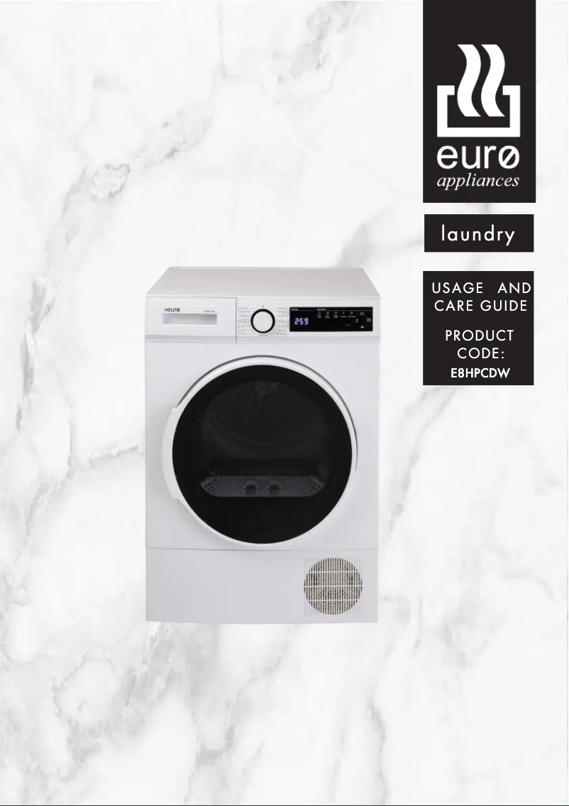 Página 1 del manual Manual de usuario Euro Appliances E8HPCDW