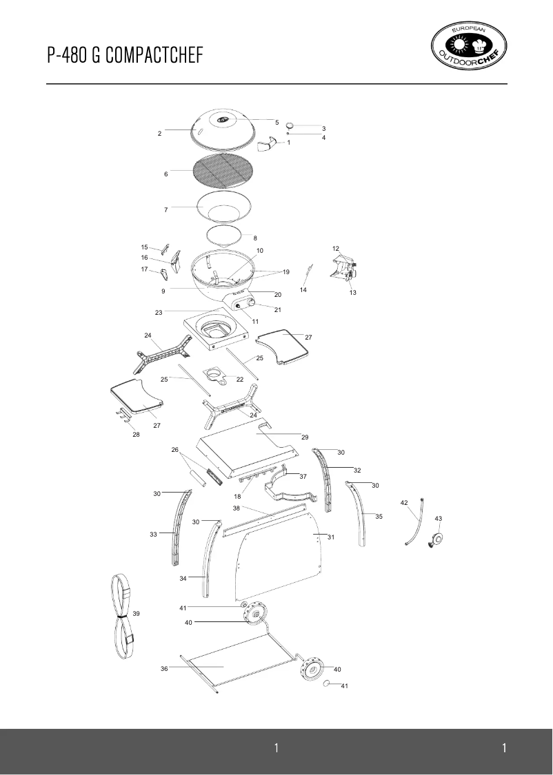 Image de la première page du manuel de l'appareil P-480 G Compactchef