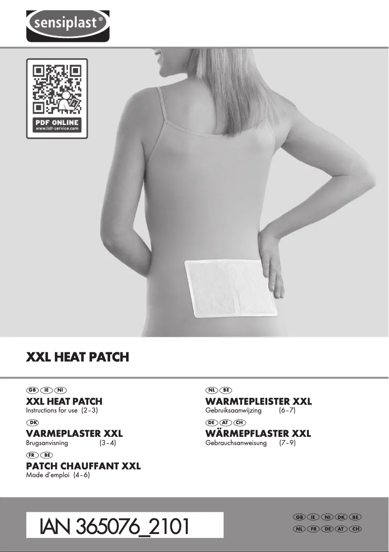 Page 1 de la notice Manuel utilisateur Sensiplast IAN 365076