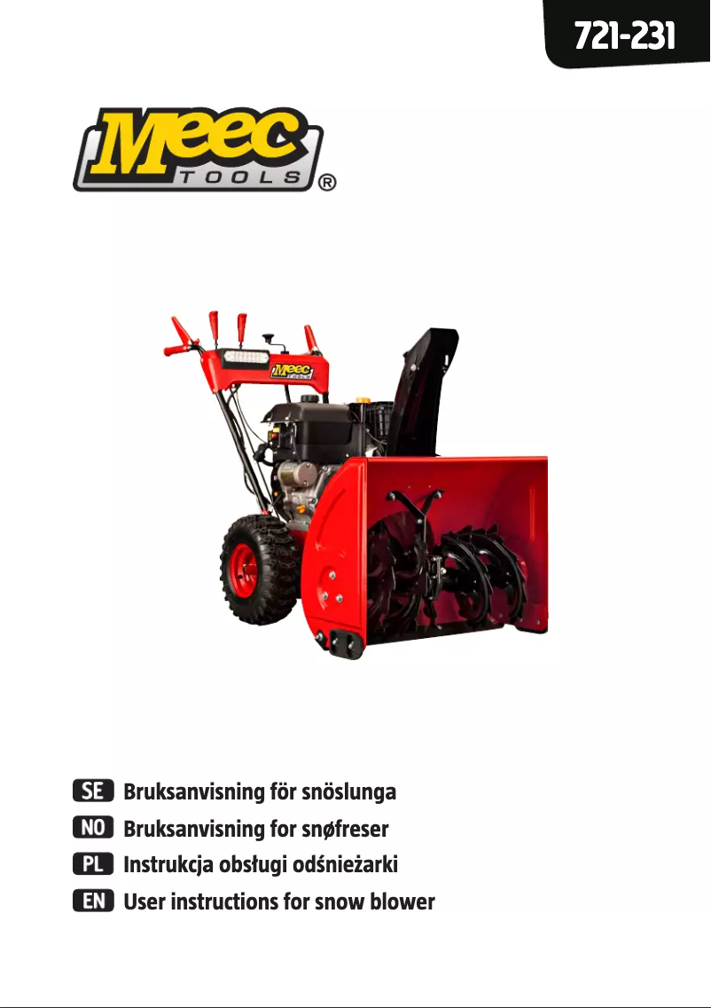 Image de la première page du manuel de l'appareil 721-231
