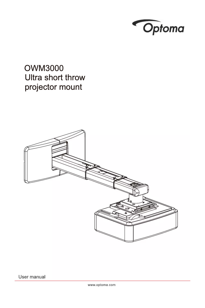 Page 1 de la notice Manuel utilisateur Optoma OWM3000