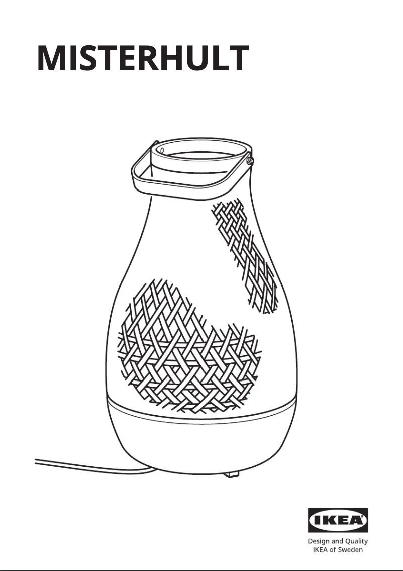 Image de la première page du manuel de l'appareil MISTERHULT 904.376.34