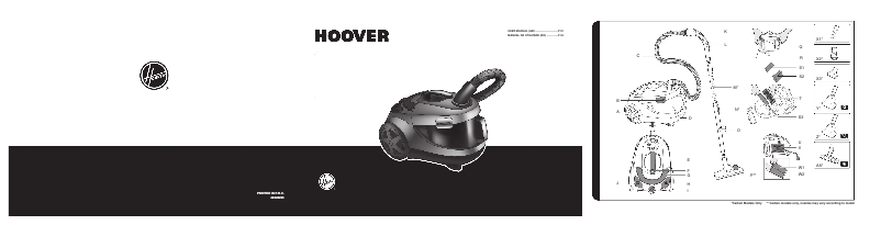 Page 1 de la notice Manuel utilisateur Hoover HydroPower HY72PET