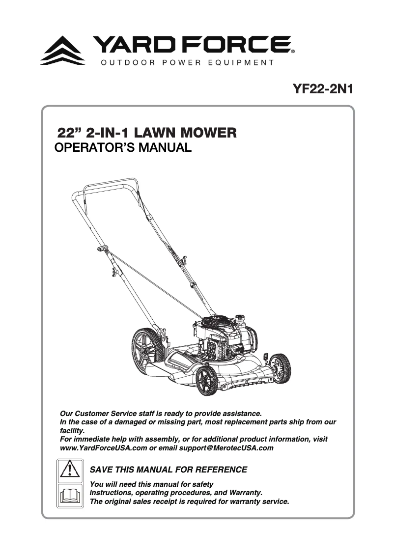 Image de la première page du manuel de l'appareil YF22-2N1