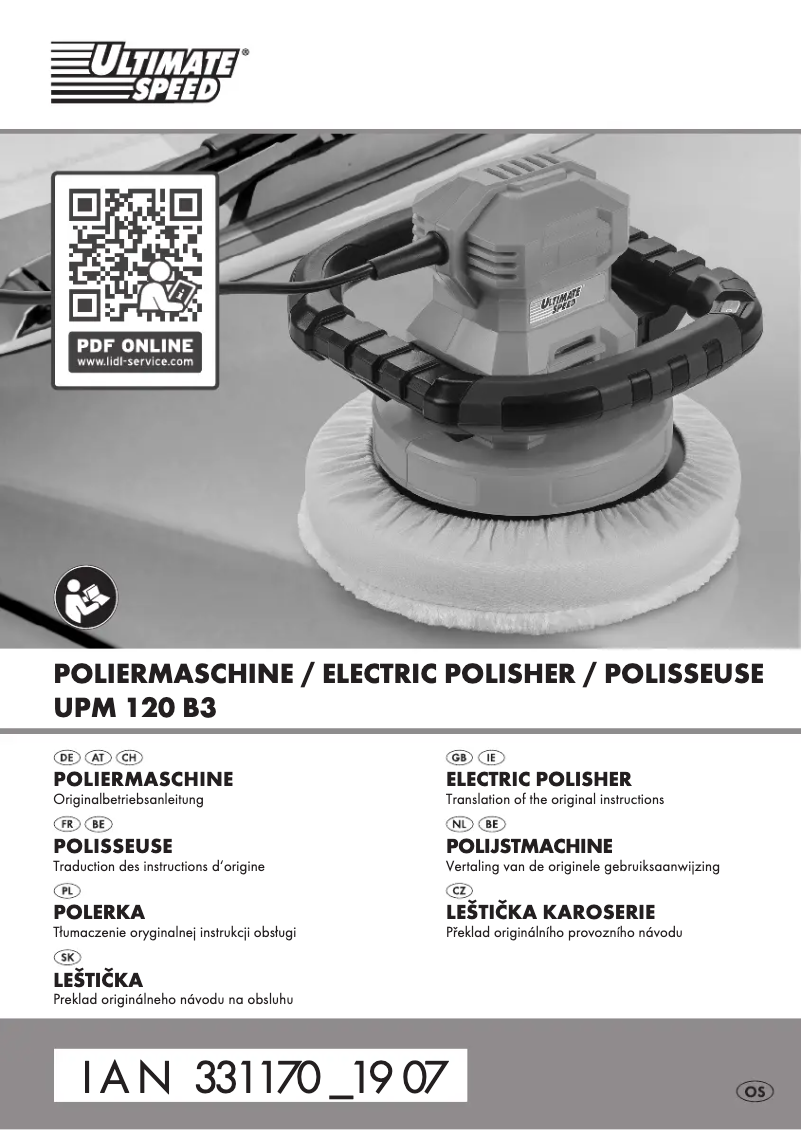 Página 1 del manual Manual de usuario Ultimate Speed UPM 120 B3